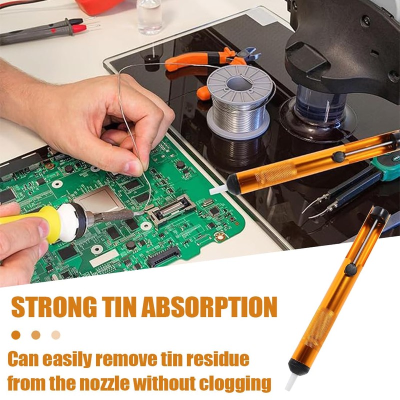 DWFEYOI Manual desoldering device for extracting tin, suction cup tin,