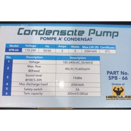 Smart Electric Minisplit Condensate Pump SPB-66