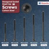 Kozelo 100pcs M3 Socket Head Cap Screws Bolts Nuts Assortment