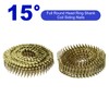 uxcell 1200 Count Siding Nails 1" x 0.083" 15-Degree Ring
