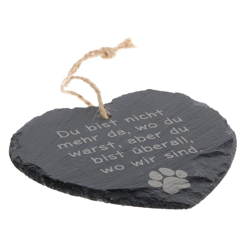 Spruchreif Slate Heart with Saying | Slate Board in Heart