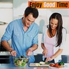 Titanium Cutting Board for Kitchen – Double-Sided, Juice Groove, Non-Slip,
