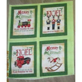 1 Susan Winget Christmas "Vintage Toy Shop" Sewing Crafting Fabric Panel