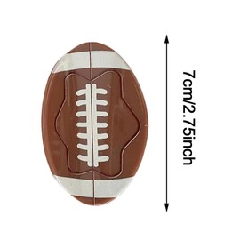 1Pc Brown Creative Rugby Hair Claw Clip for Women,Hair Claw Clip,Rugby Football Hair Clips,Cute Non-Slip Sports Hair Barrettes,Colorful Sports Hair Clips,Clips and Barrettes,Hair Accessories