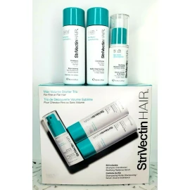 STRIVECTIN HAIR Max Volume Starter Trio Kit (Shampoo, Conditioner, Serum) NIB