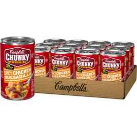 Campbell's Chunky Soup, Spicy Chicken Quesadilla Soup, 18.8 Ounce Can (Case of 12)