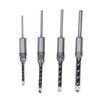 4PCS Woodworking Square Drill Bits Set HSS Wear Resistant 1/4in