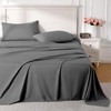 ROSE&RISY Dark Grey Full Sheet Set, 4 Pieces Soft Bedding