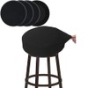 BUYUE 4 Pcs Bar Stool Covers, Luxury Fabric Dia.12-14" Round