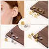 JYvivid 24 Pcs Flat Earring Backs for Studs, Flat Backs