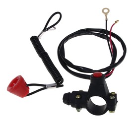 VOANZO Safety Lanyard Kill Switch Motorcycle Handlebar Switch for Motorbike ATV Quad Dirt Bike