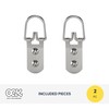 OOK 50207 20-Pound Steel D-Ring Hangers, 2-Pack