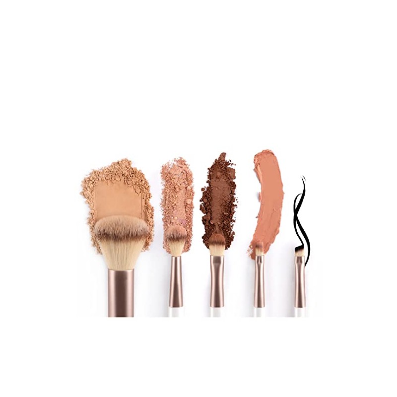 Brush Set Make-Up Luvia, Travel Set Macchiato, 5 Cosmetic Brushes
