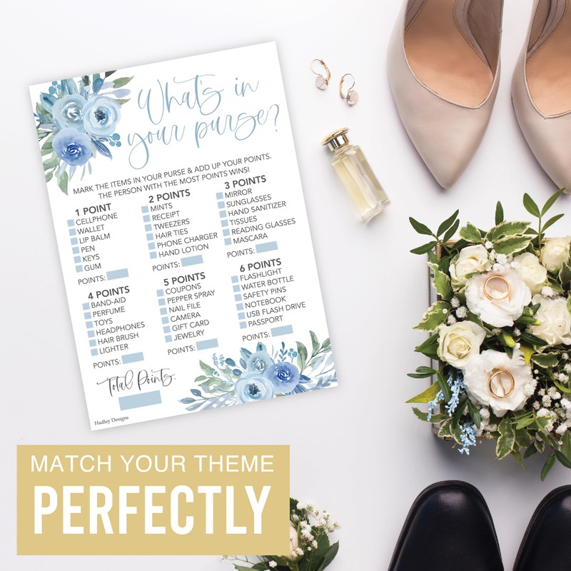Dusty Blue Bridal Shower Games IB4
