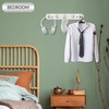 Maxzwell Wall Mount Coat Rack with 5 Satin Hooks –
