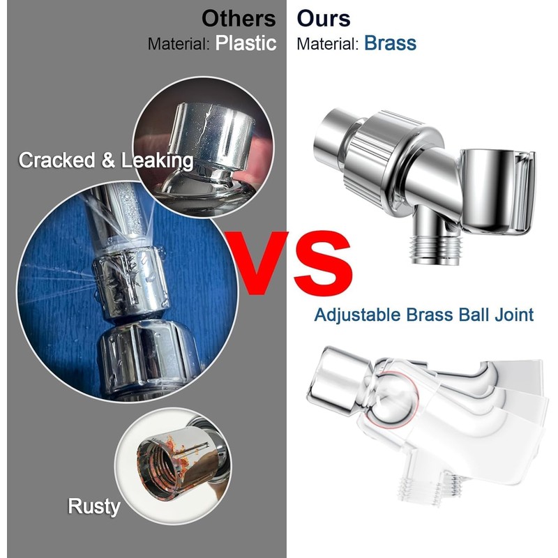 HOPOPRO Handheld Shower Head with High Pressure, 5 Spray &