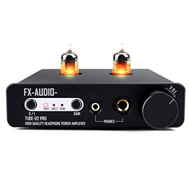 Tube 02 Pro Vacuum Class-A Tube Mini Headphone Amplifier 5725 Tube Pre-amp DC12V Black