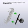 FANAUE Aluminum Alloy Diamond Base with B Shaped 1" Ball,