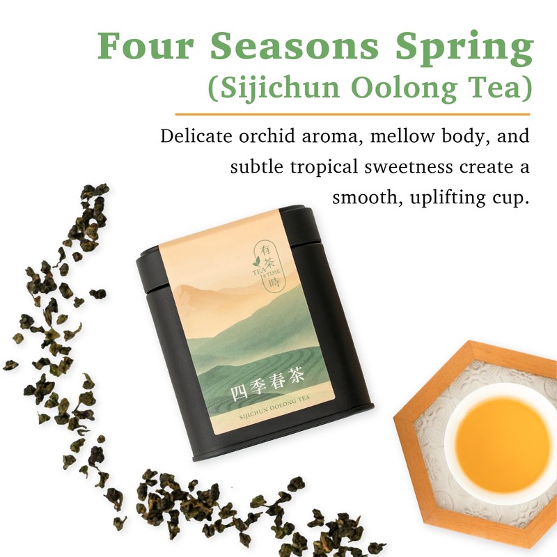 TEA & TIME Oolong Tea Loose Leaf – Four Seasons