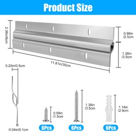 French Cleat Picture Hanger, 2PCS Z Bar Interlocking Wall Mounting Bracket Aluminum Heavy Duty Picture Hanging Hardware Kit for Hanging Wall Painting, Photo, Mirrors, Artwork, Frames