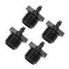 sourcing map Barb Drip Pipe Connector 1/2 BSPF Male Thread