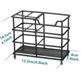 Timotech Soporte para Cepillo de Dientes de Acero Inoxidable, Porta Cepillo de Dientes para Baño, Soporte para Pasta de Dientes, Organizador de Cepillos de Dientes, Accesorios de Baño (Negro)