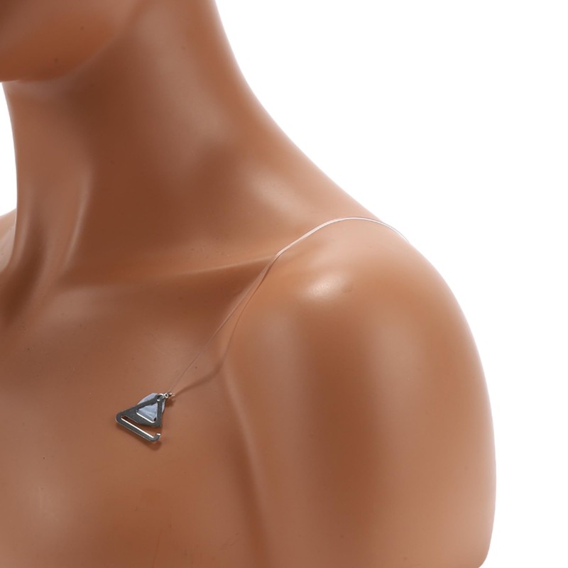 VOCOSTE Bra Strap, Shoulder Strap, Transparent, Elastic, Adjustable, Anti-Slip, Replacement