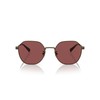Coach HC7155 Sunglasses, Antique Gold/Wine Solid, 54 mm