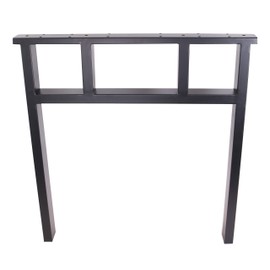 ECLV 28" Dining Table Legs, Black Vintage Steel Table Legs, Office Table Legs,Computer Desk Legs,Industrial Kitchen Table Legs,Set of 2,Black