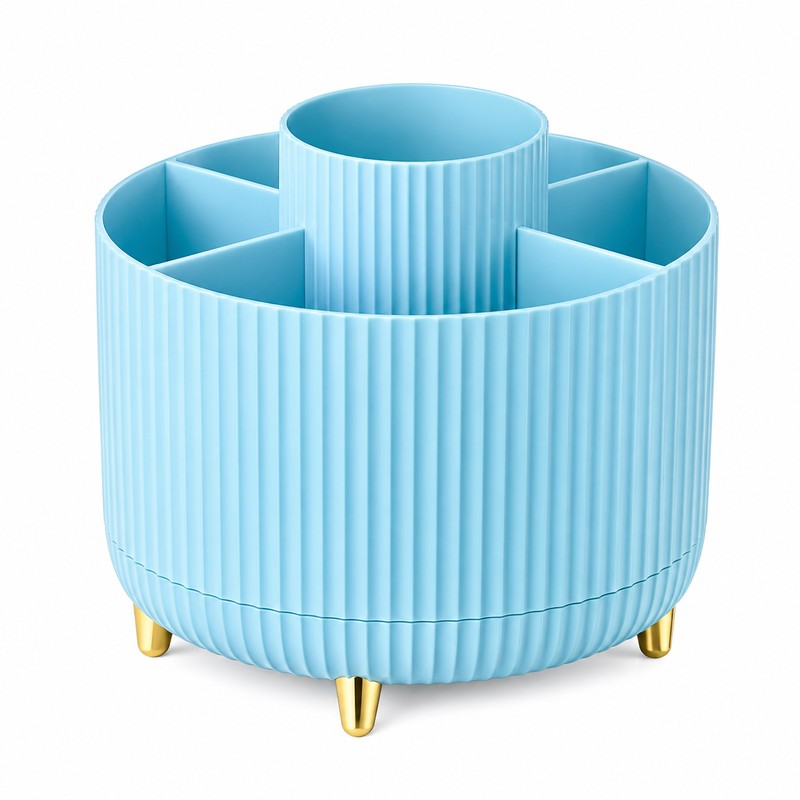 360° Rotating Desk Organizer for Office & Vanity – Multi-Purpose