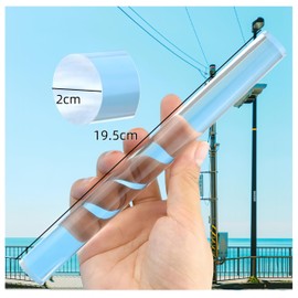 Ai-OUMLEEF Acrylic Rod Clay Rolling Pin,2Pcs Clear Clay Rolling Pin, Polymer Clay Roller Tools with Thickness Rings Kit Pottery Clear Slab Roller Accessories Supplies