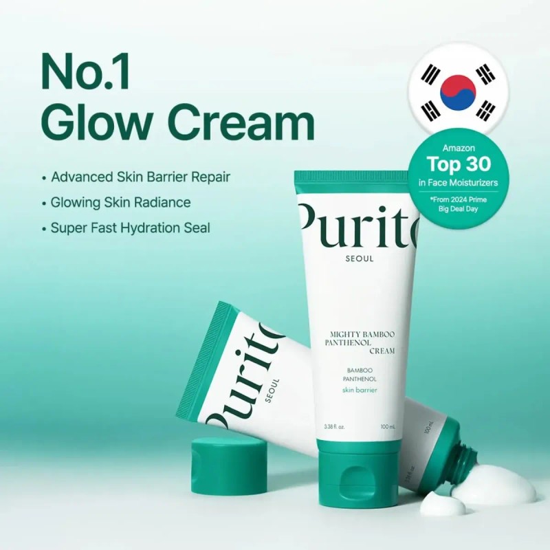 Purito Mighty Bamboo Panthenol Cream 100ml Todo Tipo De Piel