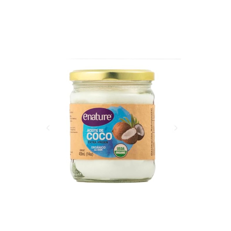 Enature Aceite de Coco Orgánico, Virgen, 420 ml