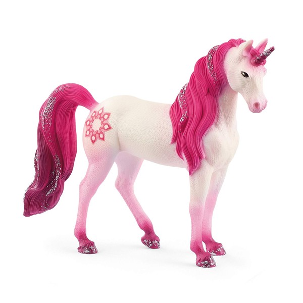 Schleich bayala, Unicorn Toys for Girls and Boys, Mandala Unicorn Mare Unicorn Figurine, Pink, Ages 5+