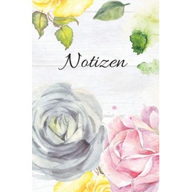Notizen: Blanko Rosa Silber Floral Design Heft für Aufzeichnungen Lettering Handschrift | Kreatives Geschenk für Kinder und Erwachsene | Frauen Männer Freundinnen und Kollegen
