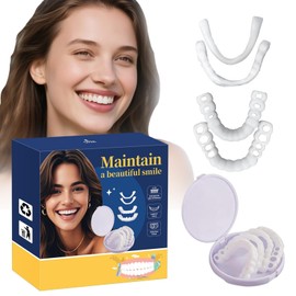 Temporary Veneers Kit for Women and Men, Tooth Replacement Kit, Nature and Comfortable (1 Count (Pack of 1), Unflavored)-HH04