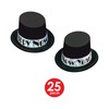 The Silver Top Hat Asst for 50 Party Accessory (1