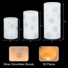KunSween Christmas Flameless Candles with Timer, 3 Pack LED Pillar