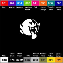 Oracal Ghost Vinyl Decal Sticker Mario Window Car Truck Drift JDM