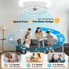 Franjulia 20" Ceiling Fans with Lights and Remote,Dimmable,6-Speed,Bright