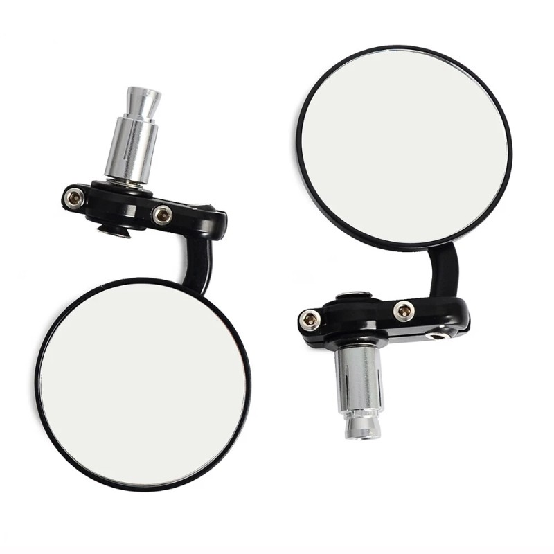KEEPDSGN Universal Round Covex Mirrors For Cafe Racer Motorcycle Bar
