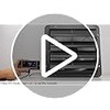 iLIVING 16" Wall Mounted Shutter Exhaust Fan, Automatic Shutter, Temperature