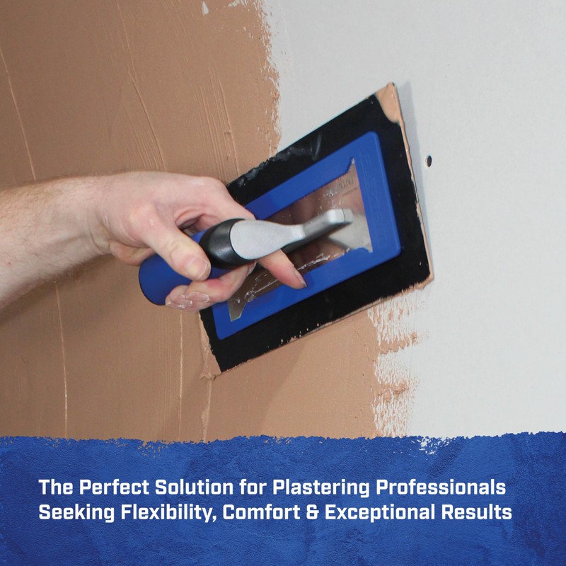 Faithfull FlexiFit Plastering Trowel Kit - 16 Inch (406mm) Dual-Edge