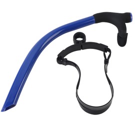 Silicone Swimming Front Breathing Tube Training Professional Adults Snorkel Diving Tube(Blue)