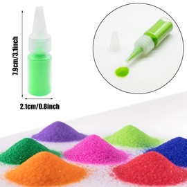 Woohome Color Art Sand Kit, Sand Art Bottles, Colored Sand Bottles for Painting, Crafts, Wedding Decor, Decorations (40 Color)