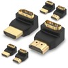 VCE HDMI 90 and 270 Degree Adapter 6-Pack, Right Angle