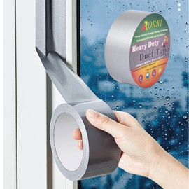 APORNI Duct Tape Heavy Duty Waterproof Packing Silver Tape 1.88 in 30 Yards 11 Mil Thick Strong Flexible No Residue Industrial Strength All Weather and Easy Tear by Hand