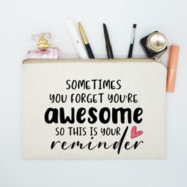 You're Awesome, Leaving Work Gifts For Colleague, Mom Birthday Gift, Makeup Bag Gift For Best Friend, Toiletry Bag, Bestie Gift