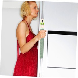 TEHAUX Decorative Refrigerator Handle Cover Gloves Design Art Cloth Hand Protector for Fridge Handles Easy to Install Keeps Hands Warm Attractive Kitchen Accessory