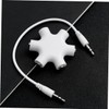 OSALADI 3pcs Way Audio Splitter Snowflake Design Headphone Adapter for
